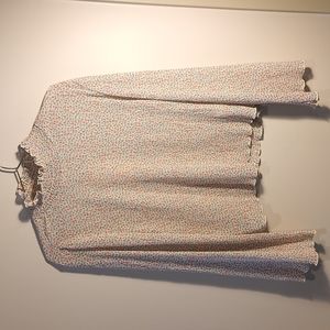 Floral long sleeve turtleneck